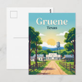 Grüne USA Postkarte (Vorne/Hinten)