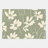 Grüne Variante mit heller Sage Geschenkpapier Set (Vorderseite 2)