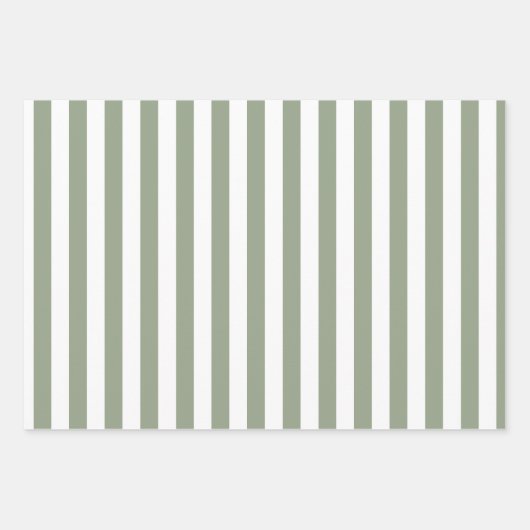 Grüne Variante mit heller Sage Geschenkpapier Set (Vorderseite)