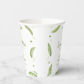 Grüne Veggie Sweet Pea in Pod Baby Dusche Pappbecher (Links)