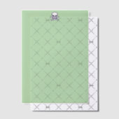 Grüne Vellapapiere für Knochen Pergament Einladungen (Versetzt (Einladung))