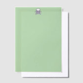 Grüne Vellapapiere für Knochen Pergament Einladungen (Versetzt)