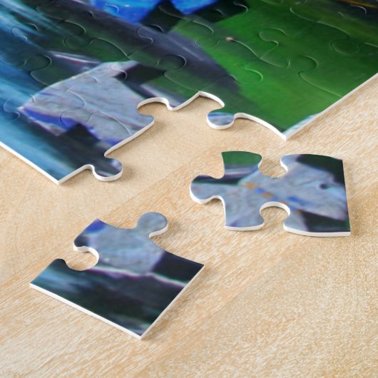 Grüne Venus-Schotten am Teich Puzzle (Seite)