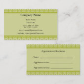 Grüne Verabredungs-Erinnerungs-Karte Terminkarte (Vorne/Hinten)