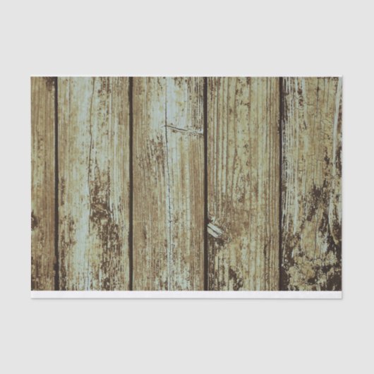 Grüne, verblasste Holzplanen Seidenpapier (Vorderseite)