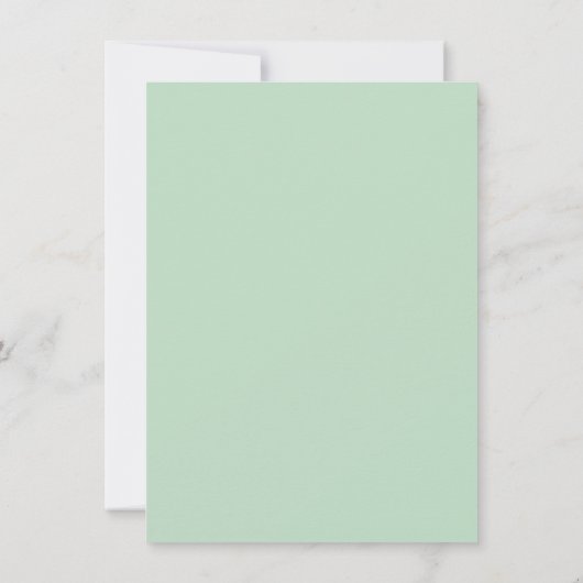 Grüne vertagte Hochzeitsankündigung Einladung (Rückseite)