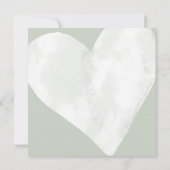 Grüne Vertagung der Hochzeitsankündigung (Rückseite)