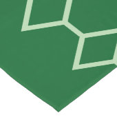 Grüne vertikale Minze Diamanten 2025 Grün Großer Tischläufer (Ecke)