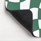 Grüne verzerrte Design-Mauspad Mousepad (Ecke)