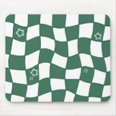 Grüne verzerrte Design-Mauspad Mousepad (Vorne)
