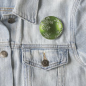 Grüne Verzierung mit Schneeflocken Button (Beispiel)