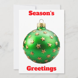 Grüne Verzierungskarte der Jahreszeit Einladung