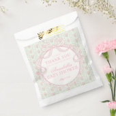 Grüne Vintage-fancy-florale Babyshower-Desserts Geschenktütchen (Versiegelt)