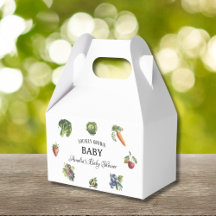 Grüne Vintage Veggie Grown Baby Shower