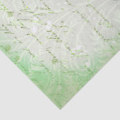 Grüne Vintage Vögel Seidenpapier (Detail)