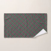 Grüne Violette Erde Tartan Kariert Badhandtuch Set (Handtuch)