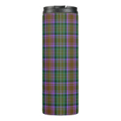 Grüne Violette Erde Tartan Kariert Thermosbecher (Rückseite)