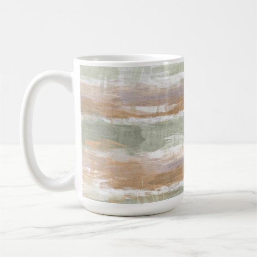 Grüne violette Oberfläche Orangefarbenes Wasser St Kaffeetasse (Links)