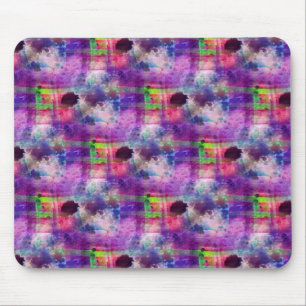 Grüne, violette Textur Aquarell entwerfen Mousepad