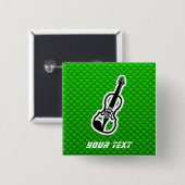 Grüne Violine Button (Vorne & Hinten)