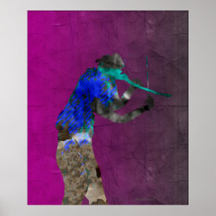 Grüne Violine Poster