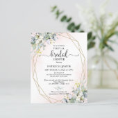 Grüne Virtual Brautparty Einladung (Stehend Vorderseite)