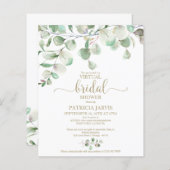 Grüne Virtual Brautparty Einladung (Vorne/Hinten)