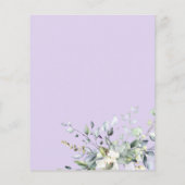 Grüne Virtual Brautparty Einladung (Rückseite)