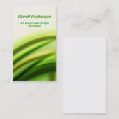 grüne Visitenkarte (Vorne/Hinten)