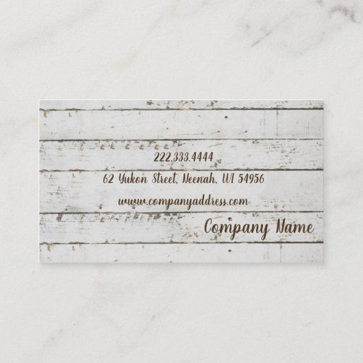 Grüne Visitenkarte (Rückseite)