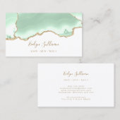 Grüne Visitenkarte (Vorne/Hinten)