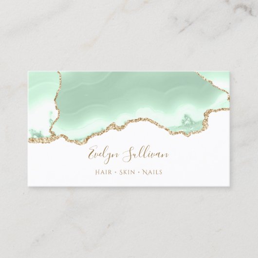 Grüne Visitenkarte (Vorderseite)