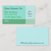 Grüne Visitenkarte (Vorne/Hinten)