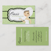 Grüne Visitenkarte (Vorne/Hinten)