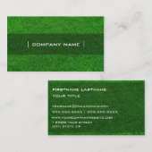 Grüne Visitenkarte (Vorne/Hinten)