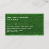 Grüne Visitenkarte (Rückseite)