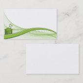 Grüne Visitenkarte 1 (Vorne/Hinten)