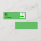 Grüne Visitenkarte des Golfs (Vorne/Hinten)