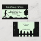 Grüne Visitenkarte für den Rasenservice (Vorne/Hinten)