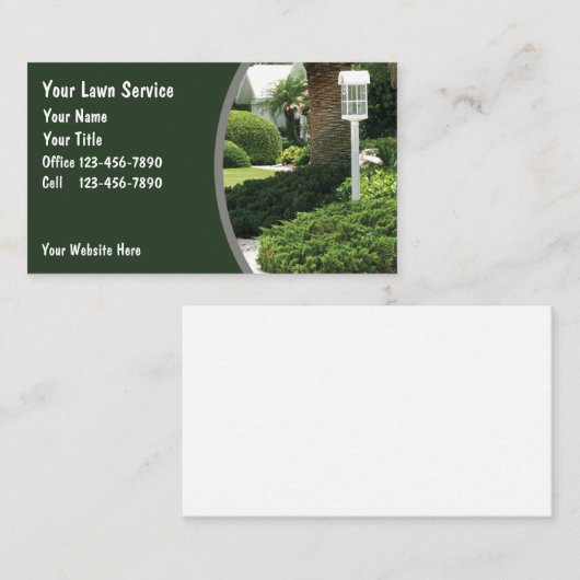 Grüne Visitenkarten Visitenkarte (Vorne/Hinten)