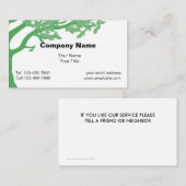 Grüne Visitenkarten Visitenkarte (Vorne/Hinten)