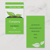Grüne Visitenkarten Visitenkarte (Vorne/Hinten)