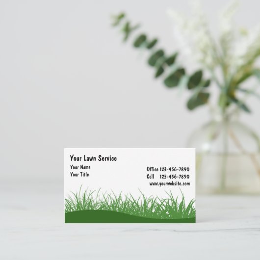 Grüne Visitenkarten Visitenkarte (Stehend Vorderseite)