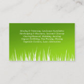 Grüne Visitenkarten Visitenkarte (Rückseite)