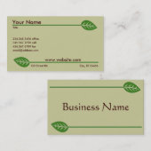 Grüne Visitenkarten Visitenkarte (Vorne/Hinten)