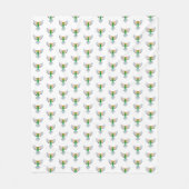 Grüne Vögel fliegen Fleece Blanket (Vorderseite)
