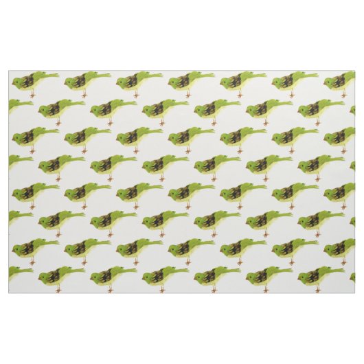Grüne Vögel Stoff (Fat Quarter (45,7 x 55,9 cm))