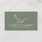 Grüne Vogelgewächse Visitenkarte (Vorderseite)