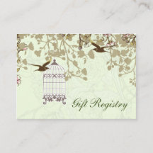 Grüne Vogelkäfige, Liebesvögel Geschenkgutscheine