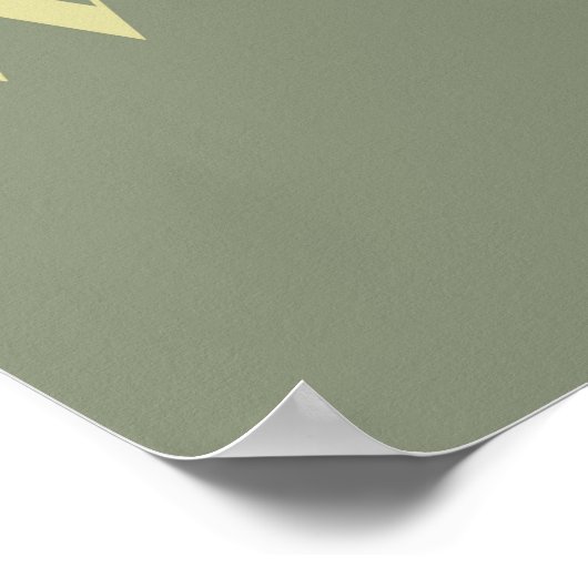 Grüne Vogelpfeife Poster (Ecke)